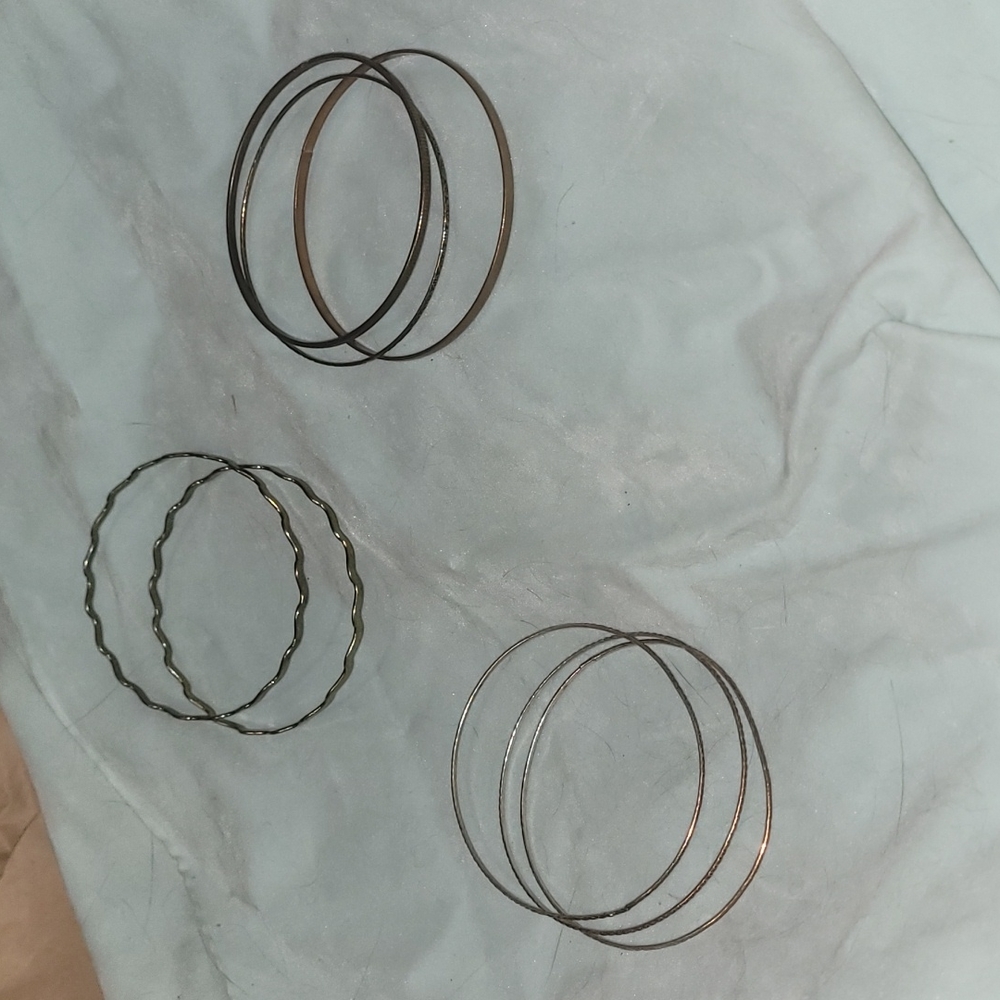 8 bangle braclets costume jewelry